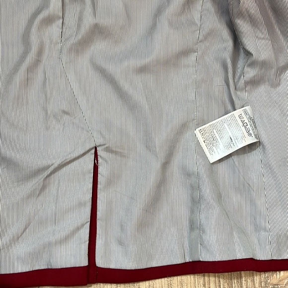 Banana Republic double button front blazer lined inside classic red 8P - Picture 9 of 15